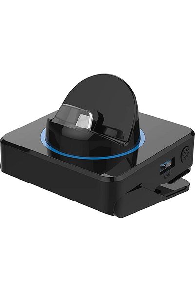 COOYA Docking Station, Support 4K/60FPS, USB 3.0 Port Portable,5 in 1 Portable Storage