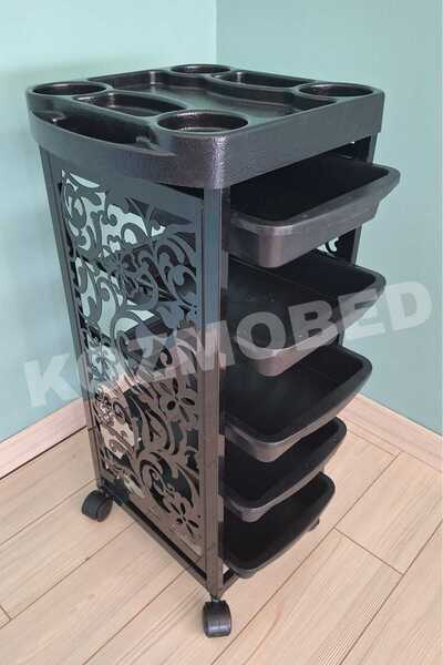 Kozmobed Saç Boya Arabası-Servis Arabası-Kuaför Ekipmanı