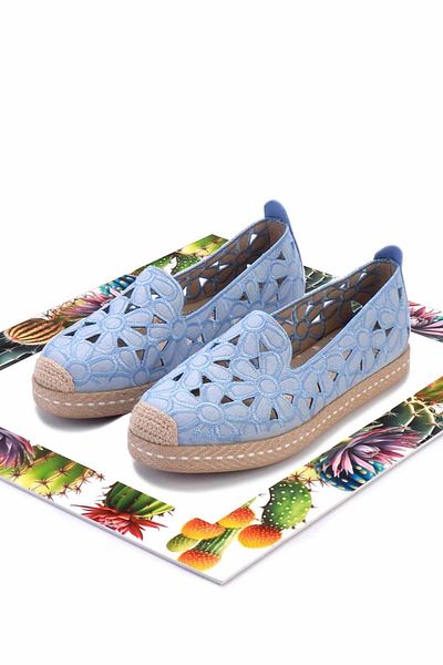Bambi Dámská espadrilka z džínoviny K01117992304