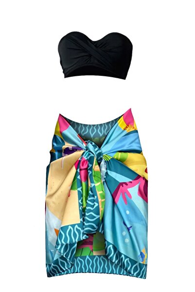 Bolder Stella-plaj&deniz Desen Pareo Iç Göstermeyen Parlak Kumaş-95cm*145cm