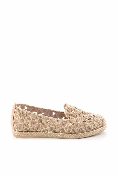 Bambi Beige Espadrille aus Korbgeflecht für Damen K01117092328