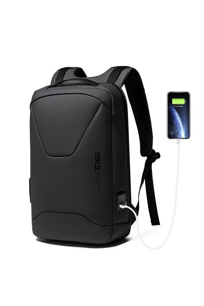 BANGE Bungee 15.6 Inch Waterproof Backpack for Men with USB Port
