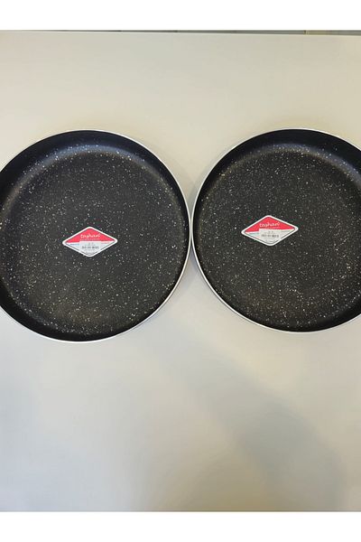TAŞHAN Oven Tray Granite Round 36Cm-34Cm Set of 2