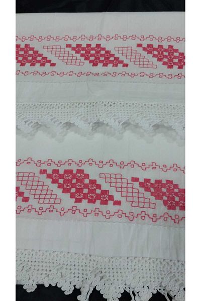 Papatyam 2 Pillow (70X45) Handcrafted Lace/Vintage/Dowry/Cotton