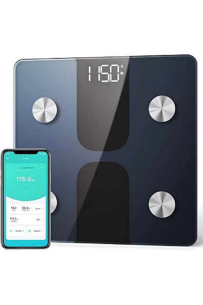 COOYA Smart Scale With Bluetooth, Body Fat Scale, Wireless Digital Bathroom Scale, 12 Measurements