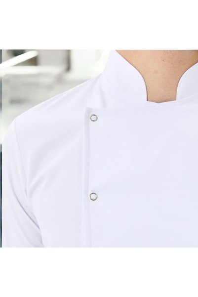 Dinçer Atakan İş Elbiseleri Chefpro Men's White Chef Jacket Cook Clothing
