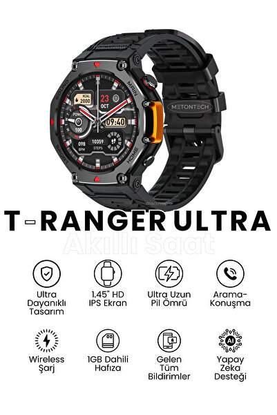 MactivePro Watch T-ranger Ultra Akıllı Saat Outdoor Güçlü Ve Dayanıklı | Geli...