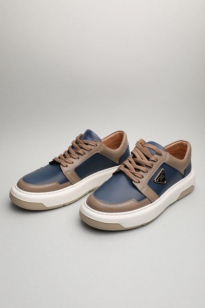 Gondol Bărbați din piele naturală clasică casual bleumarin 40 Ttx.512