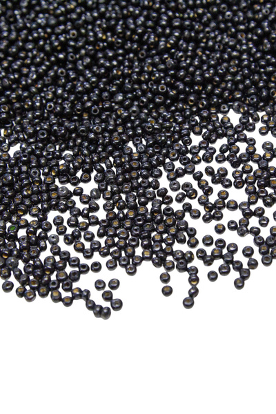 Serhat Aksesuar ve El İşçilik 3 ملم خرز خشبي أسود اللون 50 جرام