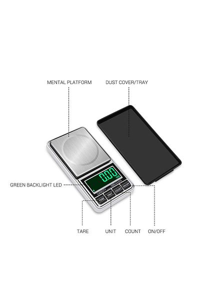 COOYA Portable Digital Scale, Professional Accurate, 0.001oz/0.01g 500g, Backlit Display