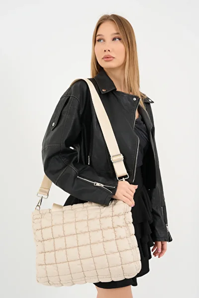 MUTE BAG Classic Quilted Bag Quilted / Cream Quilted / Computer / Laptop Bag (Boy:28 En:38)