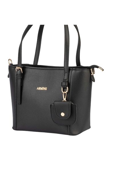 Armine Arm-349 Black Skin Women's Shoulder Bag
