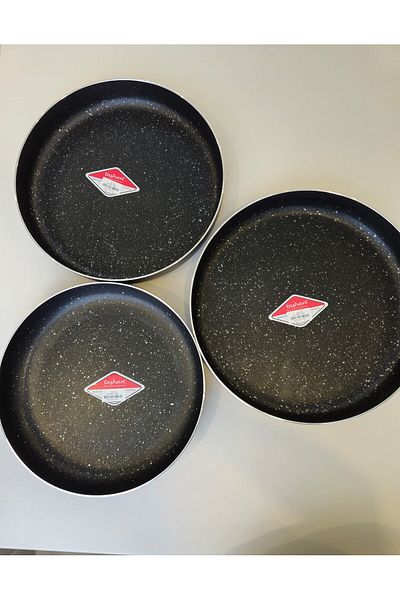 TAŞHAN Oven Tray Granite Round 36Cm-34Cm-32Cm Set of 3