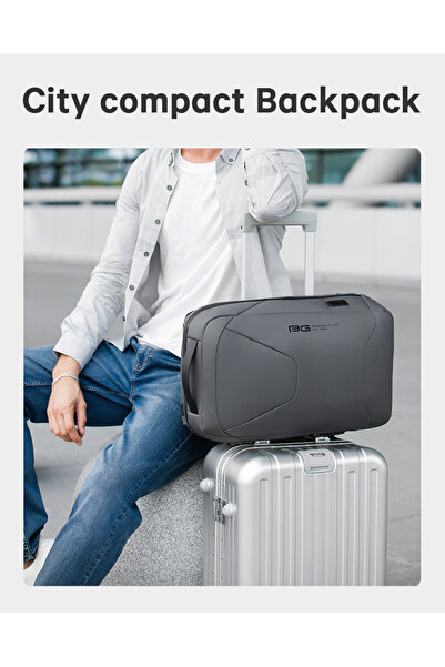 BANGE Bungee 15.6 Inch Waterproof Backpack for Men with USB Port