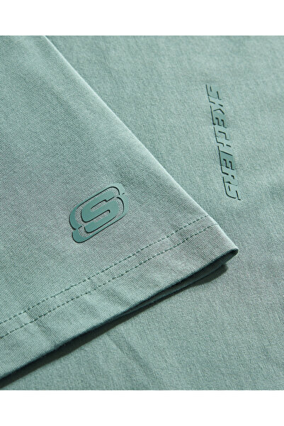 SKECHERS M Essential T-Shirt Erkek Haki Tshirt S2510017-299