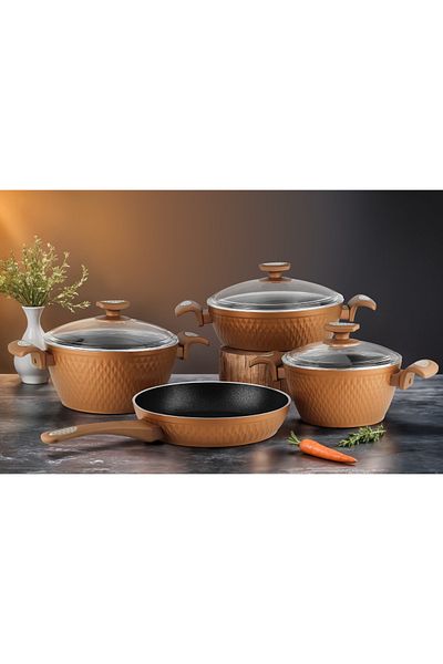 Lines New Crystal Bakelite Handle Cookware Set