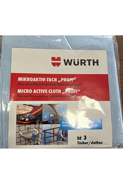 Würth Mikroaktif Bez Profesyonel 40x40 cm 3'lü Paket