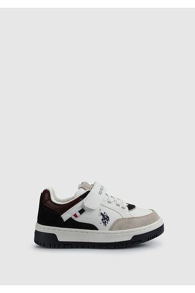 U.S. Polo Assn. VALVERDE 4PR - White Boy's Sneaker