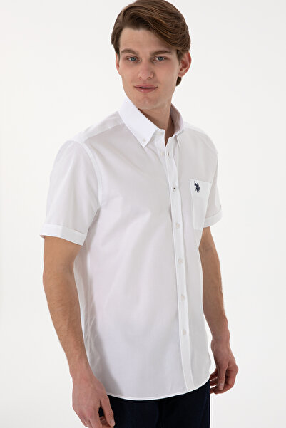 U.S. Polo Assn. Men's White Short Sleeve Shirt 50297992 -Vr013