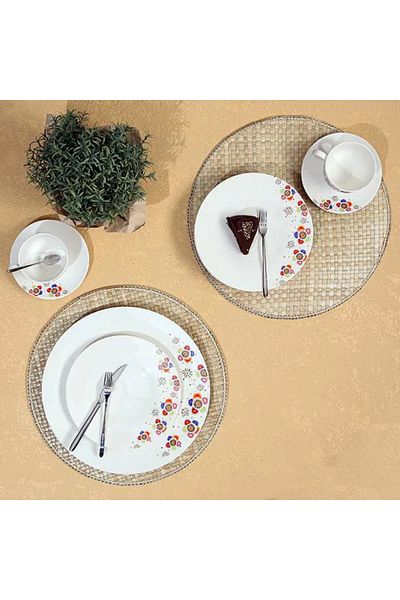 Porland Ruby Beste Tea and Refreshment Set 19 Pieces