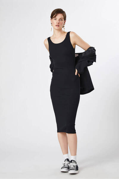 Beyyoglu Βασικό μάξι φόρεμα με λουράκια