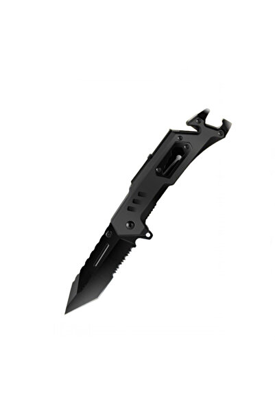 Depox Multifunkční kapesní nůž 9 v 1, skládací, LED světlo, 21 cm