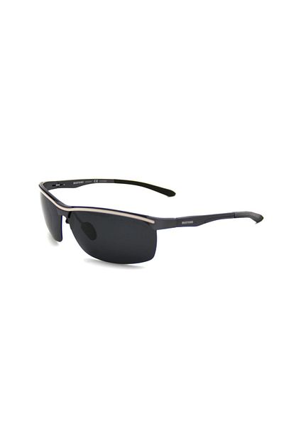 Mustang Men's Rectangle Polarized Sunglasses MU 1116 COL 05
