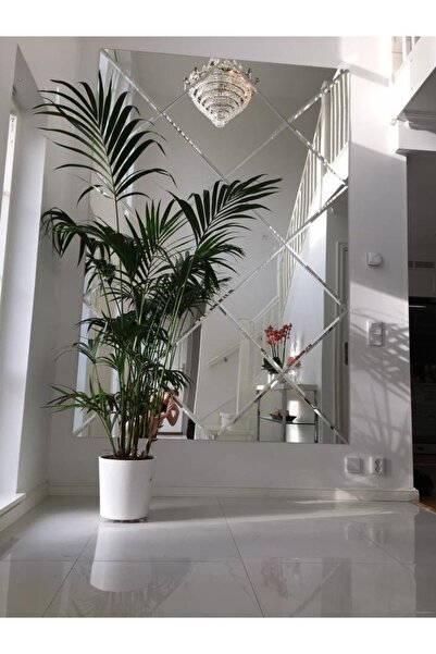 Flotal Ayna Galeri Geniş bizoteli duvar aynası şık tasarım