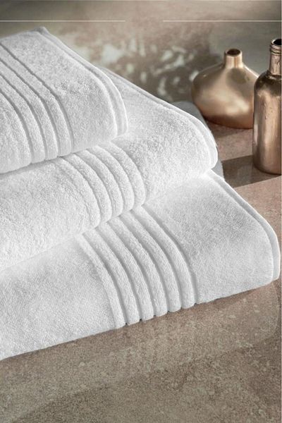 VAROL Kronos Series 4 Pieces Hotel Hand and Face Towels - 50x90 300gr