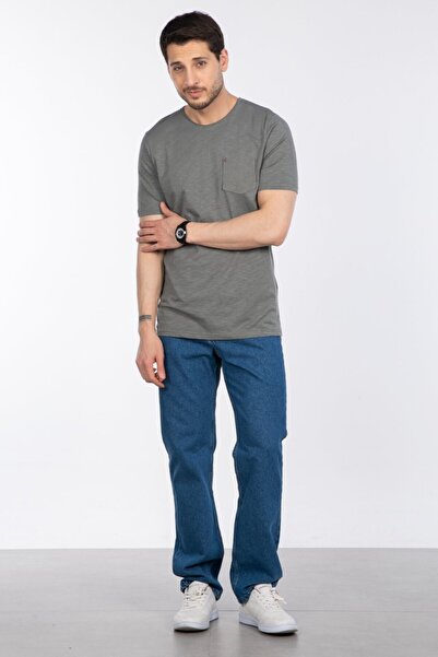 BARRELS AND OIL T-Shirt with Chest Pocket - A.Khaki