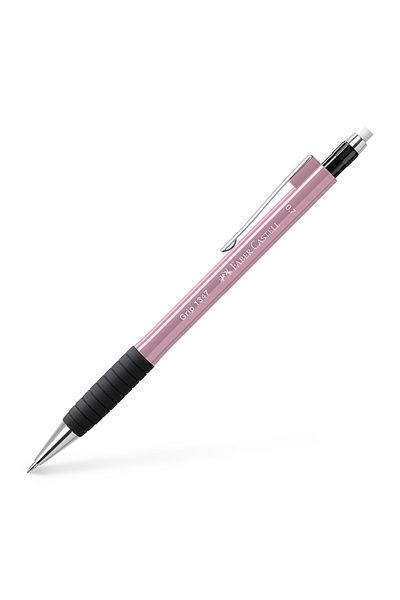 Faber Castell 1347 Tip Pen 0.7 Pastel Pink 2022 Storable Metal Tip with Eraser Ergonomic Design