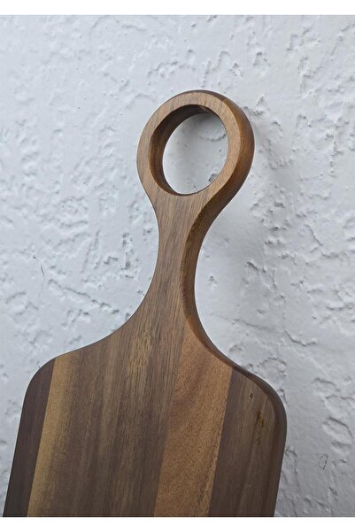 HomeTarz Akasya Kesme Tahtası - Mutfak Kesim Panosu - Uzun, 44 CM