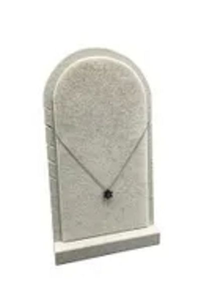 MeGass Dekor Εγχώριας παραγωγής Batum Μοντέλο Suede Fabric Cream Χρώμα 26/15 cm Βάση οθόνης κρεμαστό πόδι