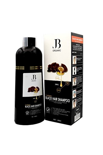 jb organic شامبو صبغة الشعر JB بزيت الأرغان بني غامق 3 في 1 400 مل