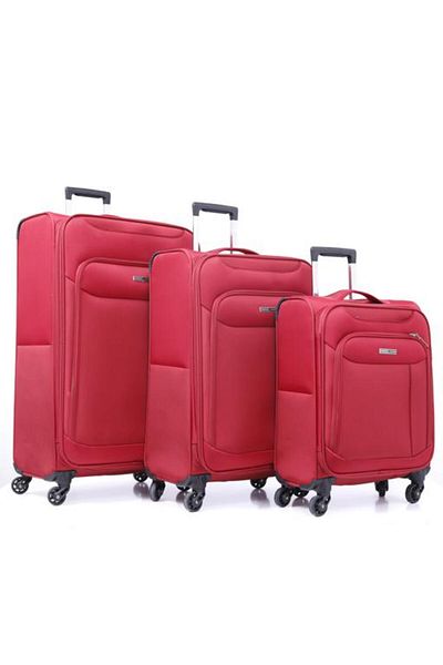 PARAJOHN Polyster Trolley 3 Pcs Set - RED
