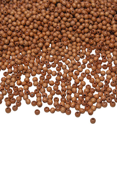 Serhat Aksesuar ve El İşçilik 5 ملم خرز خشب برتقالي 50 جرام