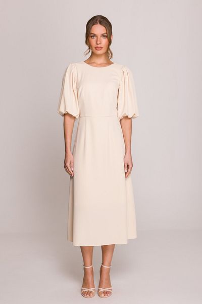 Stylove Rochie midi cu mâneci de culoarea bufului