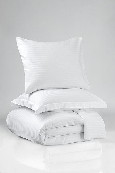 VAROL Zeus Series Cotton Satin Striped Double Duvet Cover Set