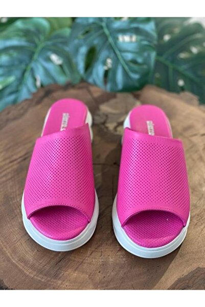 Pierre Cardin Yüksek Taban Fuşya Terlik Pc7172