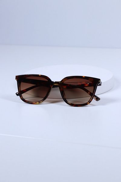 LOOKUP Unisex Sunglasses Uv400 Protection New Model Leopard Handle Rectangle Square Frame Vintage Style