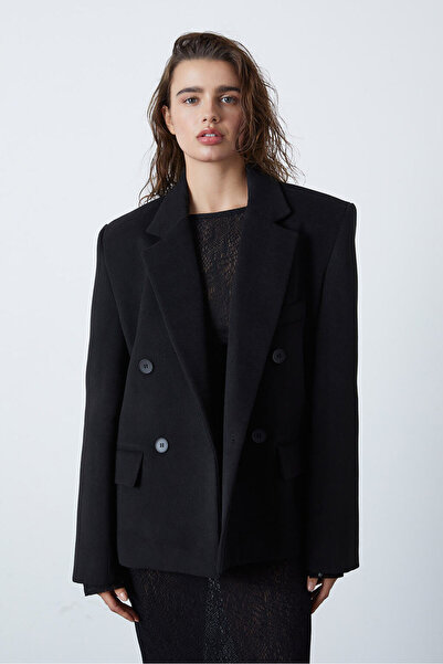 Beyyoglu Kruvaze Kaşe Ceket