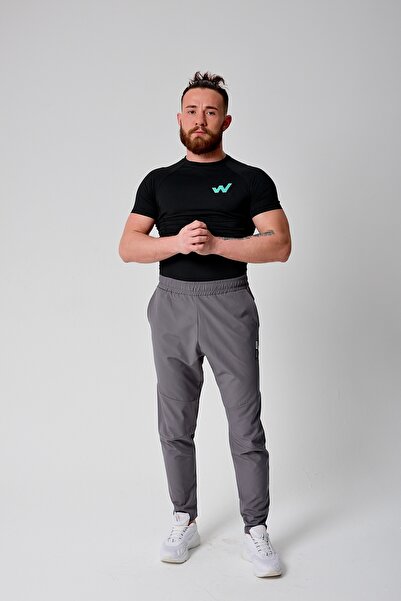 PAW Pivot Athletic Wears Paw-strıde Slim Fit Premium Kumaş Erkek Gri Spor Eşo...