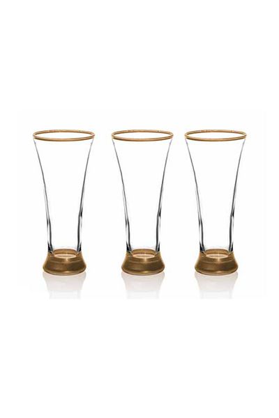 Bellona Soft Drink Tumbler 3 Pcs With Gold Gilding