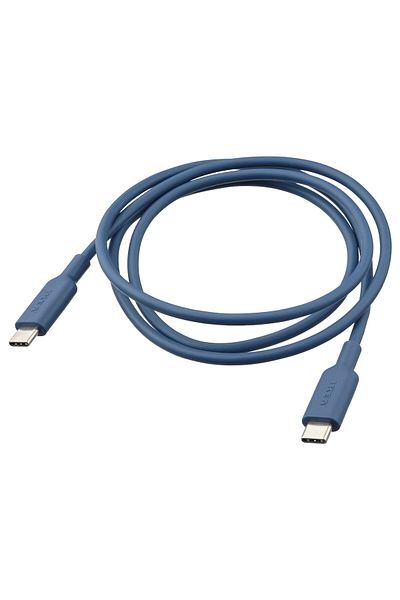 IKEA كابل SITTBRUNN USB-C إلى USB-C، أزرق، 1 متر