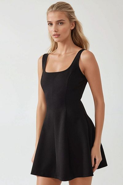 Hiccup Square Neck Mini Dress