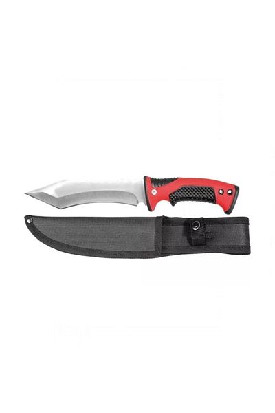Depox Cutit tactic de vanatoare, Snake Eye Red, 30 cm, teaca inclusa