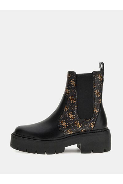 Guess Μαύρα Γυναικεία Casual Παπούτσια - FLTSHU ELE10-BLKCO