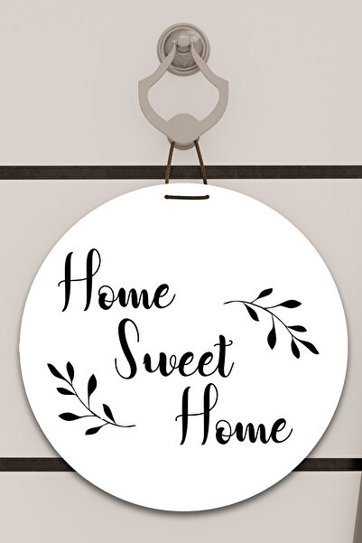 Dormot Home Decor pentru ușă cu model dulce de casă cu frunze, ornament de pe...