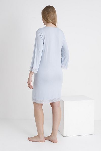 Miss Dünya Lissa Lace Detailed V-Neck Maternity Nightgown
