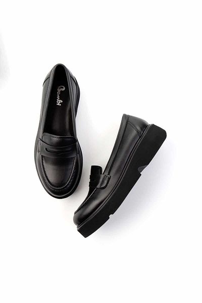 Bambi Loafer negru pentru femei - K 01257068009   Pantofi model